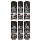 6X Auto Extreme Black Gloss Spray Paint 400ml Spray Paint